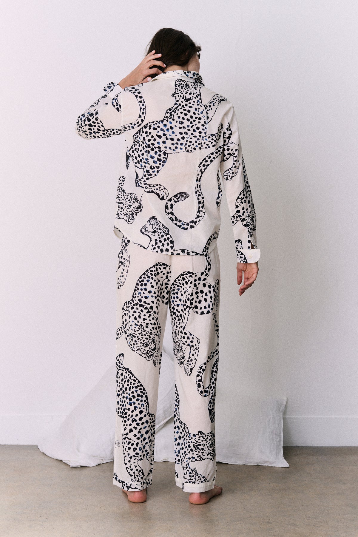 Long Pyjama Set The Jag Print Cream
