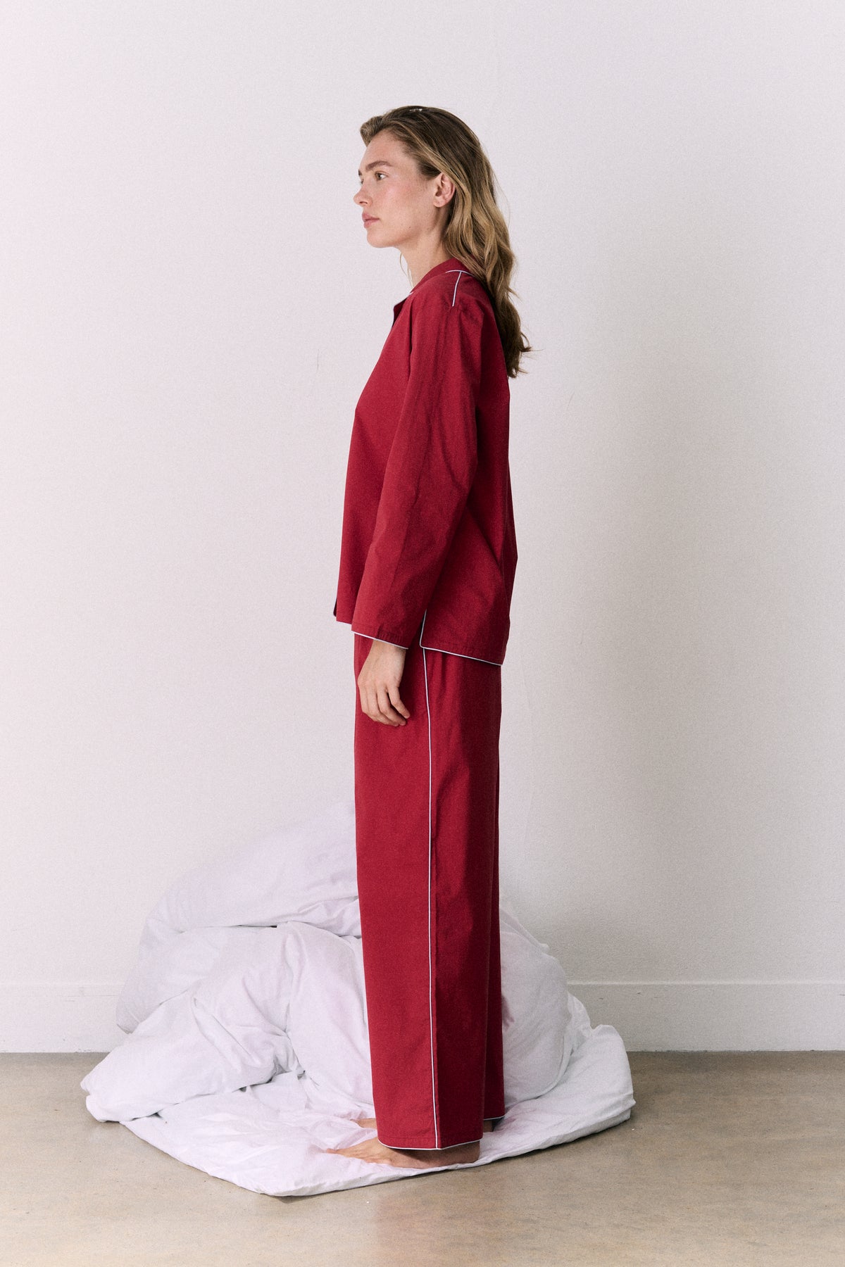 402 Long Pyjama Set Red