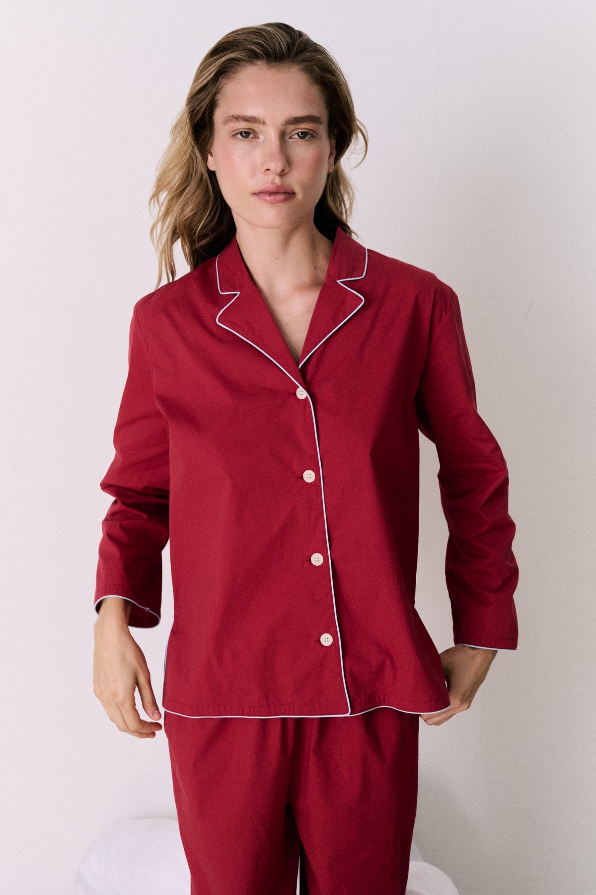 402 Long Pyjama Set Red