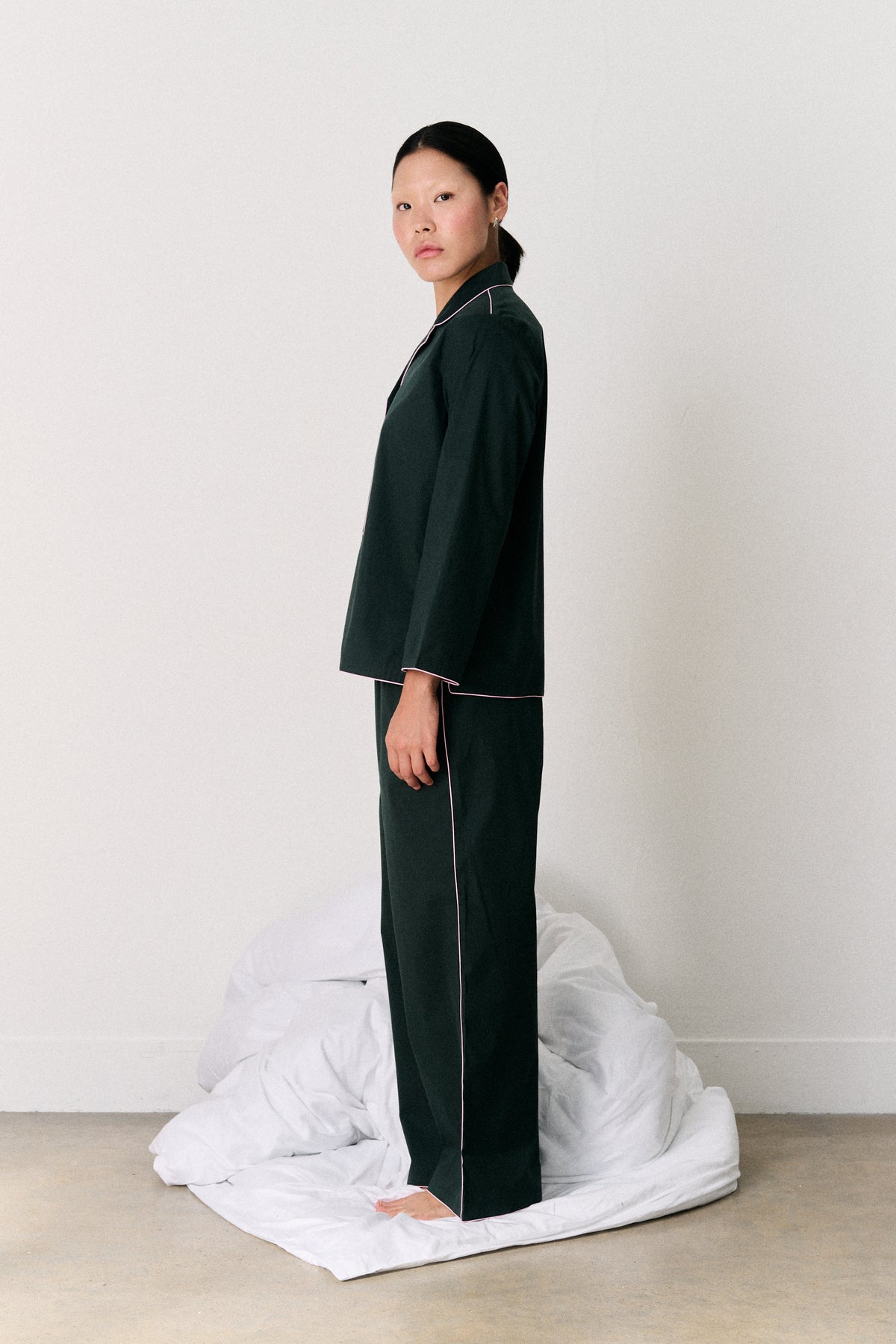 402 Long Pyjama Set Green