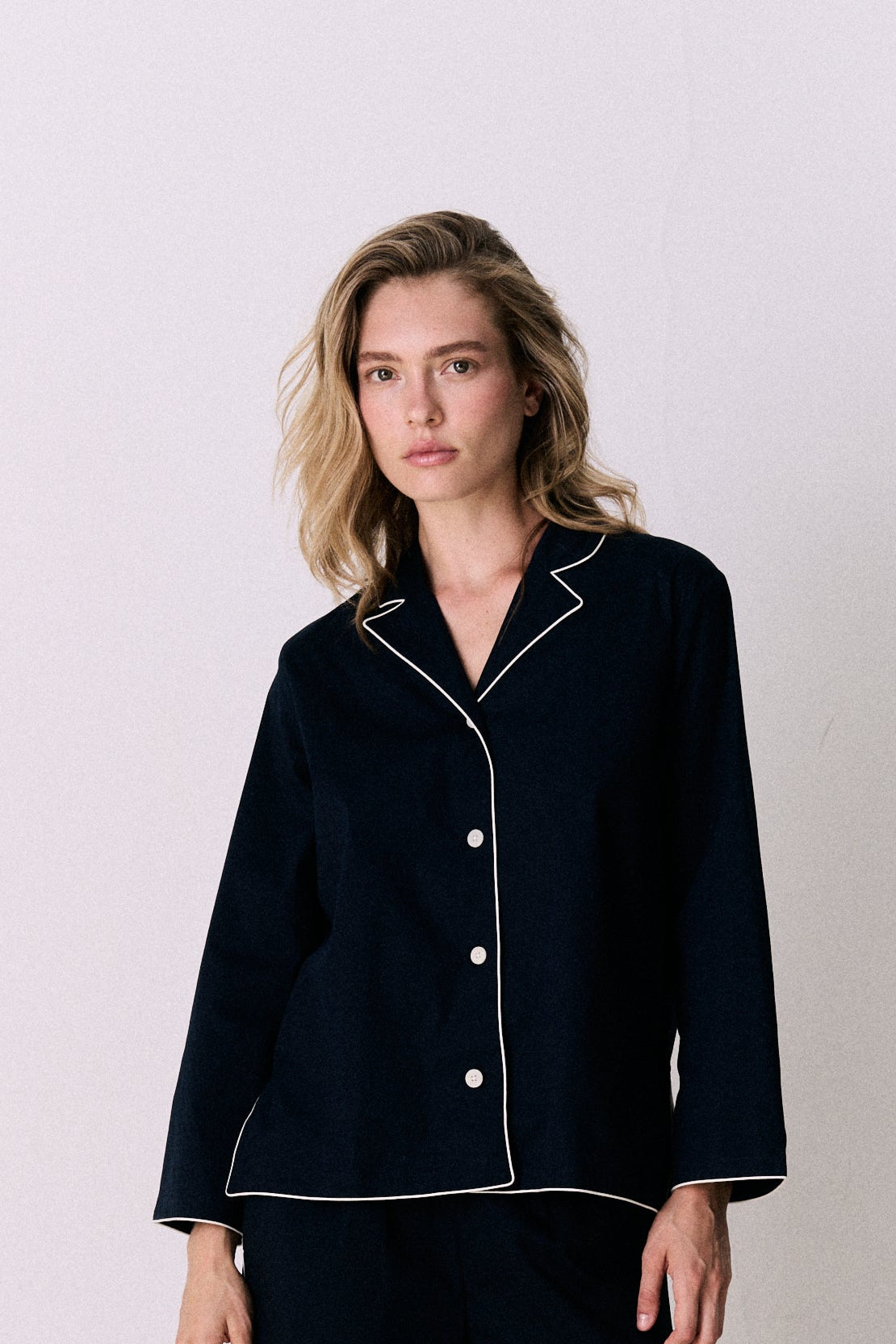 402 Long Pyjama Set Navy