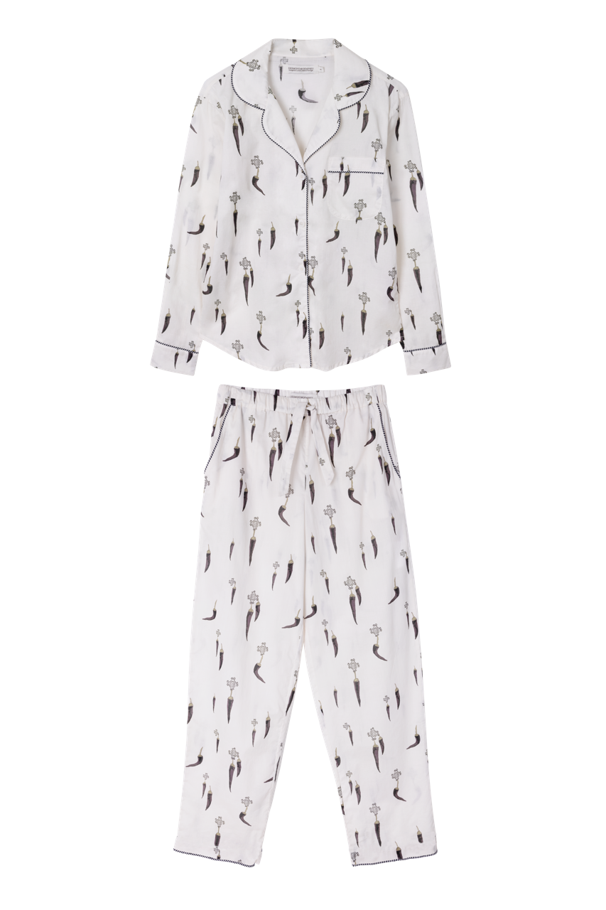 Long Pyjama Set Picante Cream