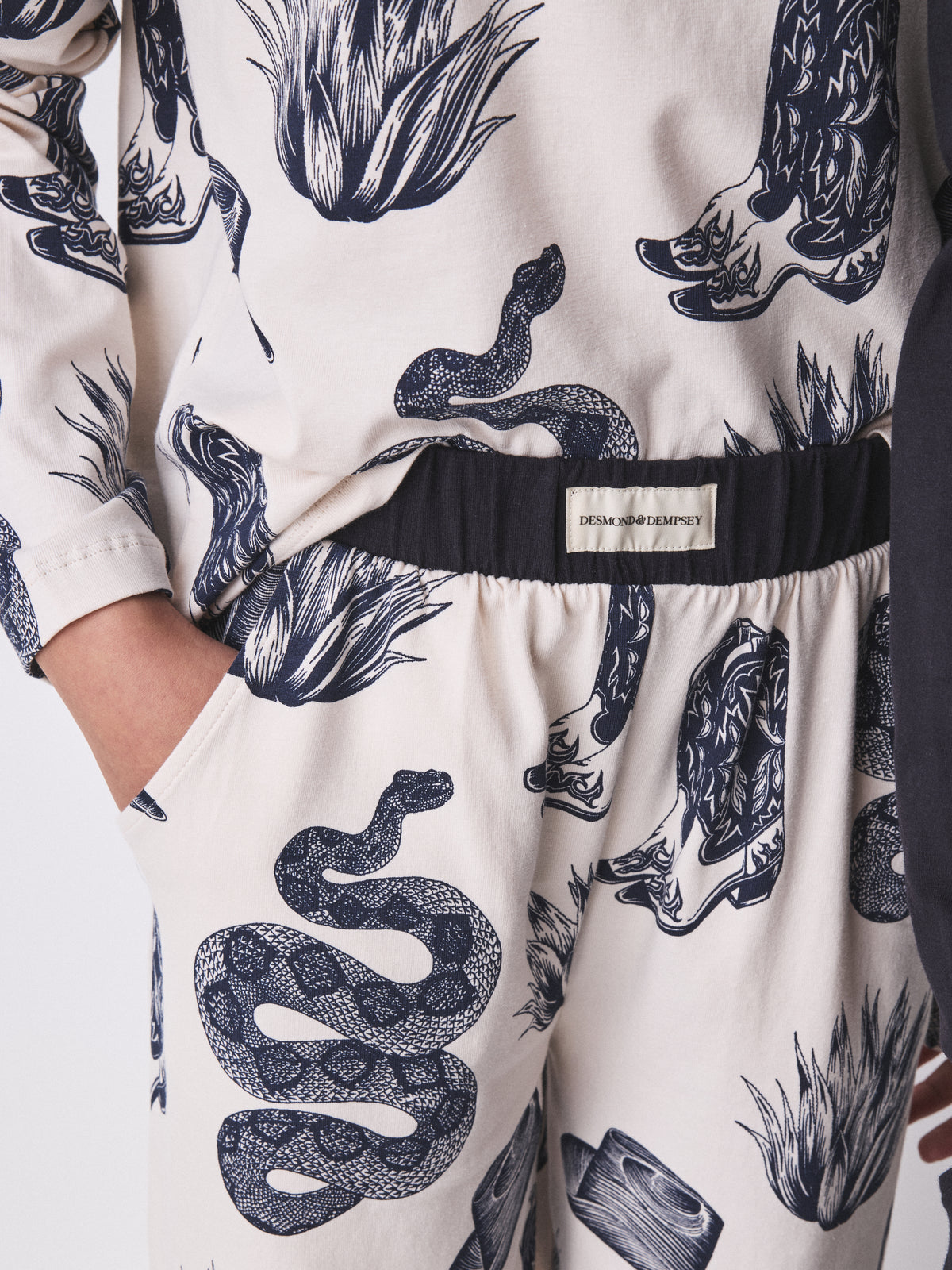 Long Sleeve Pyjamas Set in Zocolo & Wild Icons Prints