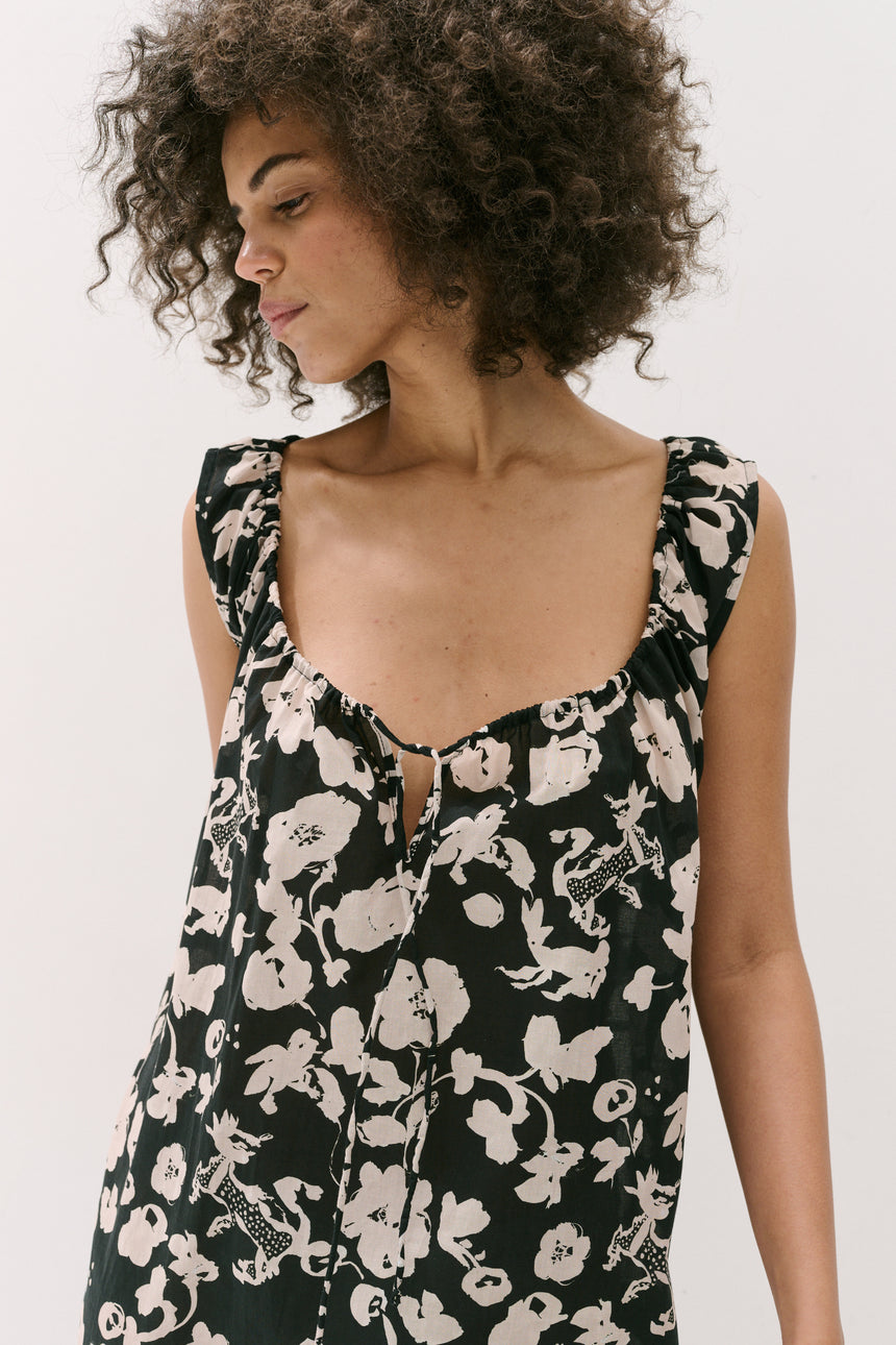 Light &amp; Easy Nightie Bunny Black/Cream