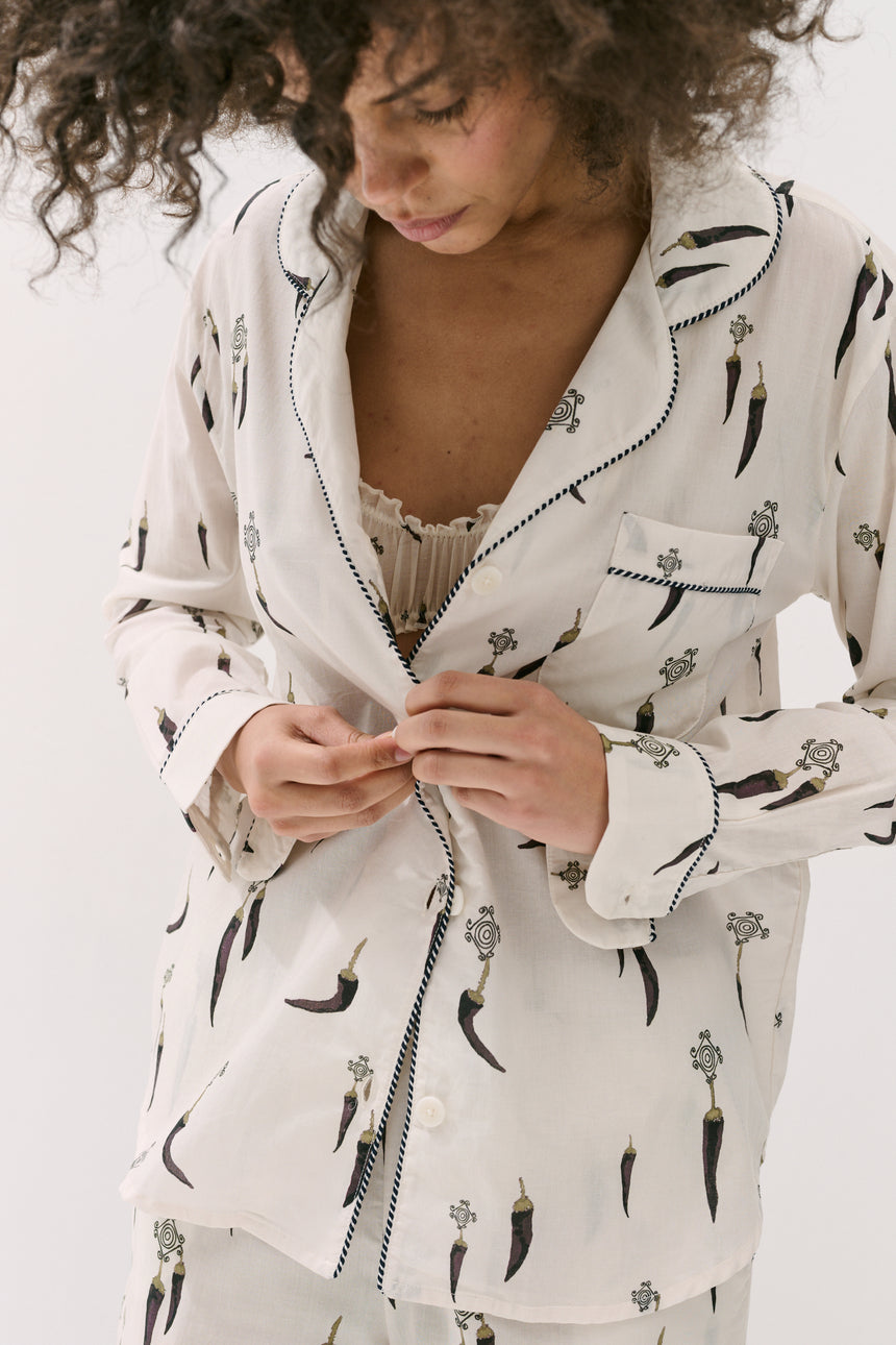 Long Pyjama Set Picante Cream