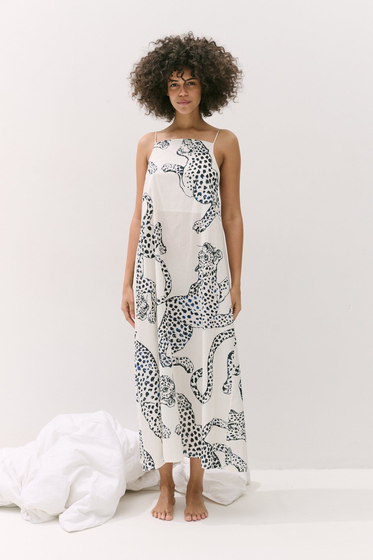 Square Nightie The Jag Print Cream