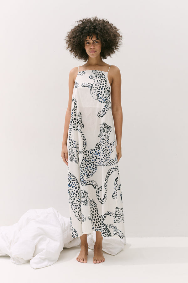 Square Nightie The Jag Print Cream