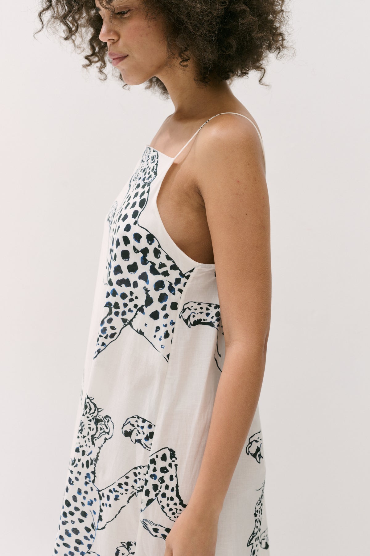 Square Nightie The Jag Print Cream