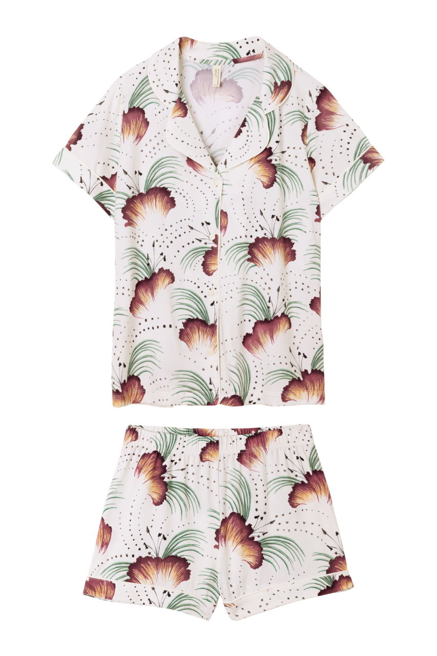 Lyocell Jersey Short Pyjama Set Tigerlily Cream