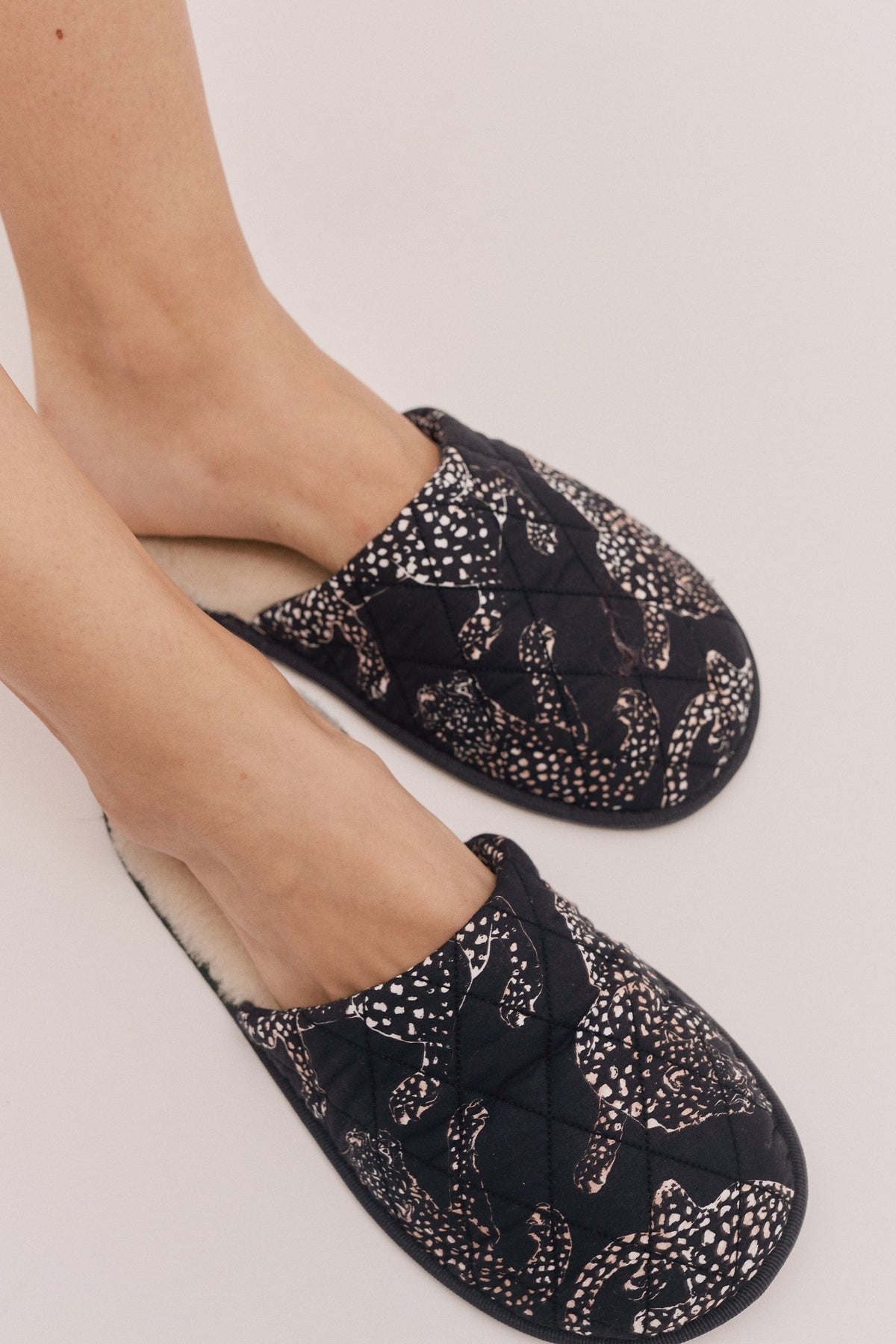Women's Slippers Jag Print Navy